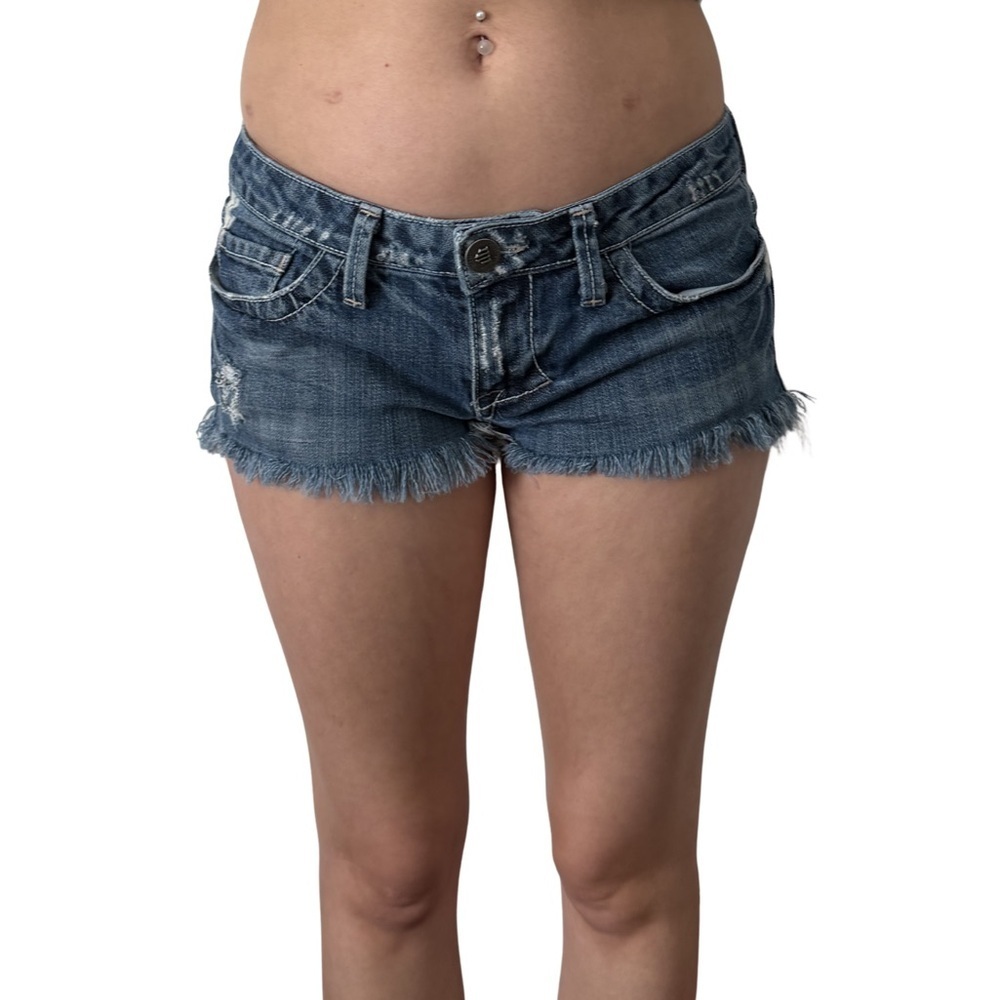 William Rast Distressed Low Rise Shorts